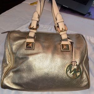 Michael Kors Gold Medium Satchel